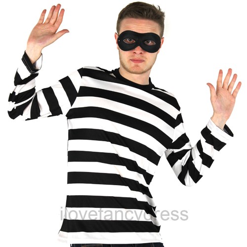 Adult burglar costume robber - adult,