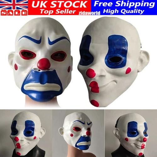 Joker bank robber latex mask - joker,