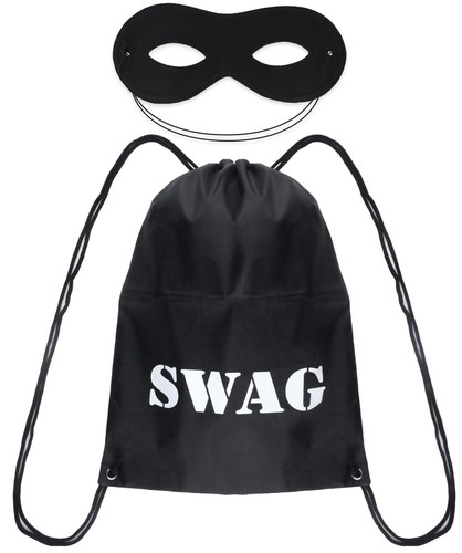 2pc black swag bag eye - 2pc,