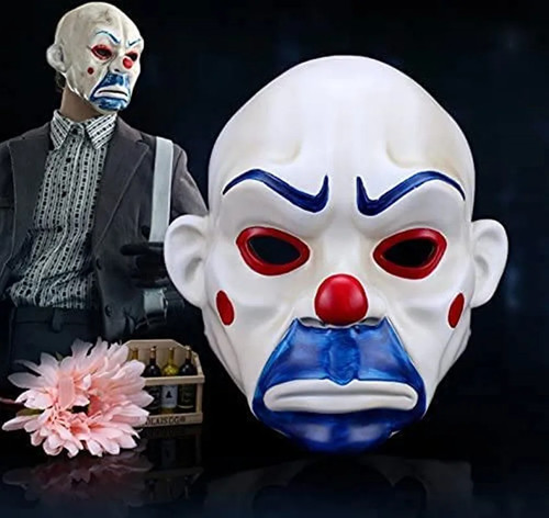 Joker bank robber resin mask - bank,