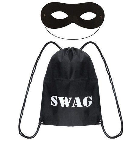 Burglar mask with swag - mask,