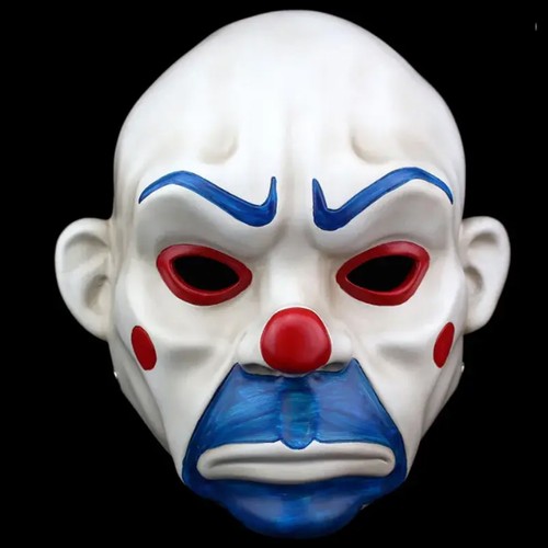 Joker bank robber latex mask - bank,